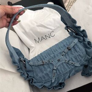 MANC LILITH MINI RUFFLE DENIM Women's Bag